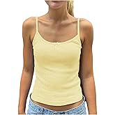Floerns Women's Cute Cami Top Spaghetti Strap Bowknot Going Out Y2k Camisole