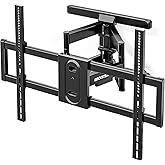 monTEK Pre-Assembled Full Motion TV Wall Mount for 43-100 Inch TVs | Holds 150 lbs, 4X Strength Tested, Max VESA 800x600mm, fits 16/18 in Studs, Tool-Free Tilt/Swivel, Long Arm Extension
