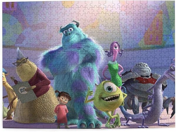 Amazon 売れ行きがよい モンスターズ インク 1 パズル 子供 ジグソーパズル プレゼント 壁飾り パズルフレーム 学生 立体パズル 500ピース 人気 Diy 絵画 木製パズル 益智 挑戦おもちゃです パズル おもちゃ