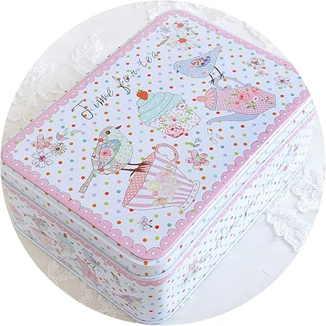 Amazon Collocation Online カートゥーンデスクトップ引き出しキャンディ収納ボックス ビスケット ギフトブリキボックスケーブルシール ジュエリーピルケース X 1 As Picture 収納ケース ボックス オンライン通販