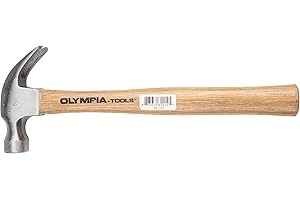 Olympia Tools 60-014 8-Ounce Claw Hammer, Wood Handle