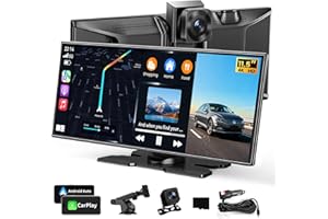 Largest 11.5"Wireless Apple CarPlay Screen for Car–Portable Carplay & Android Auto Touchscreen Car Stereo with App Control, 4