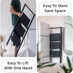 3 Step Ladder MULDWEIR Folding Step Stool with