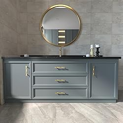 Rergy 10 Pack Gold Drawer Pulls Brushed Brass