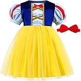 ICECUTE Princess Costumes for Toddler Girls,Princess Dress for Kids,Birthday Halloween Party Dress Up