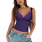 Avidlove Camisole Tops for Women Sexy Tank Tops Cami Y2K Bralette Spaghetti Strap Undershirts Slim Going Out Top Lingerie