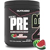 NutraBio STIM-Free PRE Workout for Men, New Formula | Laser Focus, Extreme Pumps | Performance, Endurance | 10g Citrulline, Beta Alanine, Nitrates, Nootropics, Electrolytes - 20 Servings Watermelon