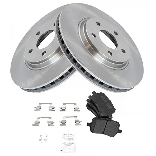 TRQ Front Brake Pad & Rotor Kit Set Premium Semi-Metallic for Chevy Pontiac