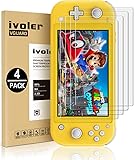 [4 Pack] Screen Protector Tempered Glass for Nintendo Switch Lite, iVoler Transparent HD,High Definition,Clear Anti-Scratch with Anti-Fingerprint Bubble-Free Fit Switch Lite 2019