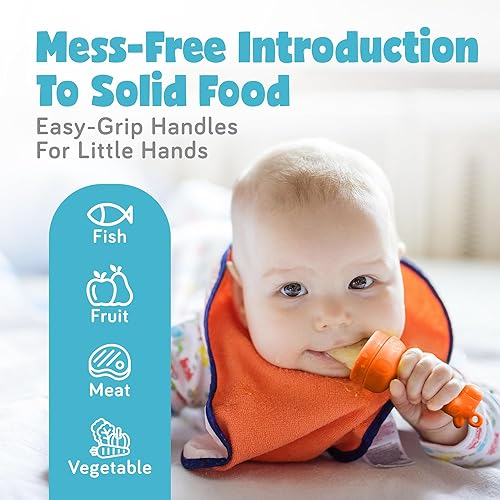 Baby Fruit Feeder, Teething Pacifier for Fruits, Veggies, or