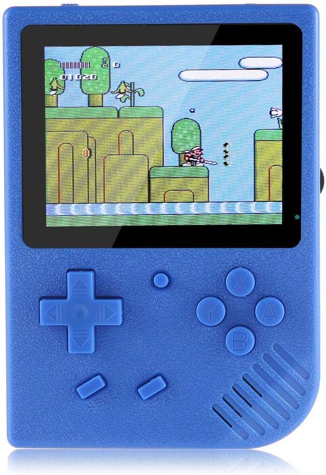 Layopo Retro Game Console Portable 600 Portable Handheld Game Portable Digital 3.5 Inch LCD Screen Game Entertainment Christmas Gameboy Children blue