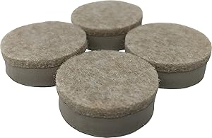 Shepherd Hardware 9916 1-1/2-Inch Heavy Duty Felt Gard Self-Adhesive Leveling Furniture Pads, 4-Pack