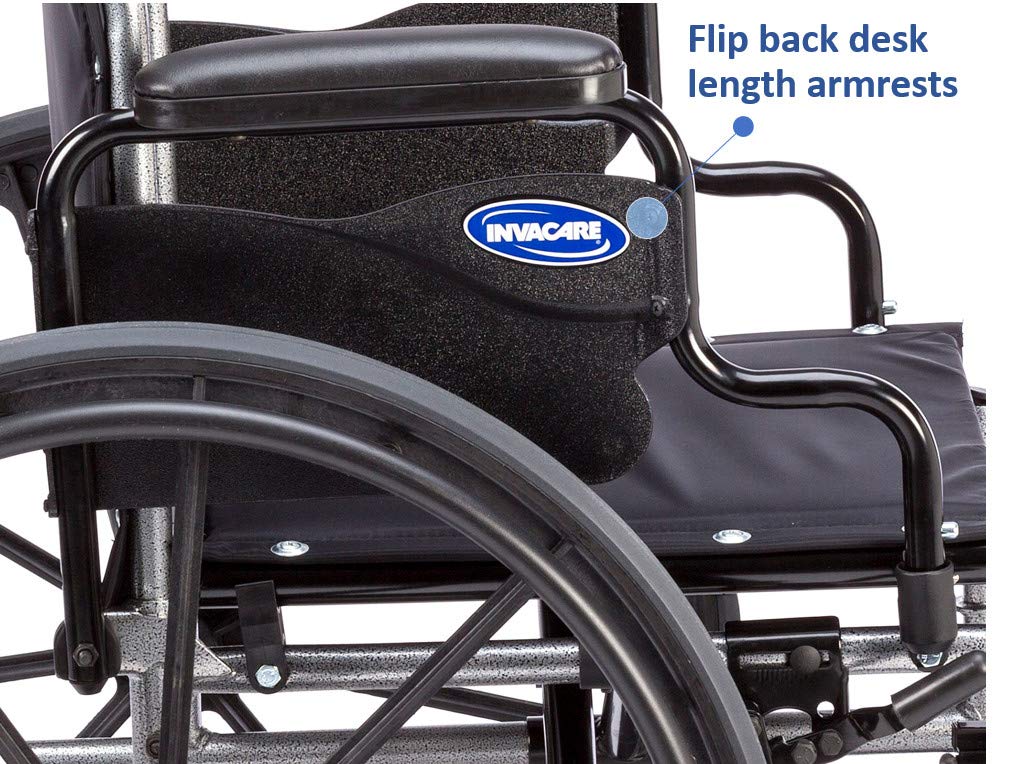 Invacare Tracer SX5 Wheelchair for Adults | Everyday Folding | 20 Inch Seat | Desk Arms: Industrial & Scientific