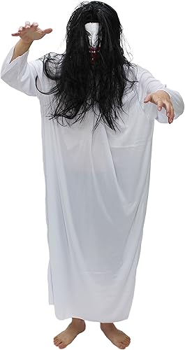 Amazon ホラー コスプレ お化け 衣装 仮面 マスク 白装束セット 叫びマスク コスプレ 仮装 通販