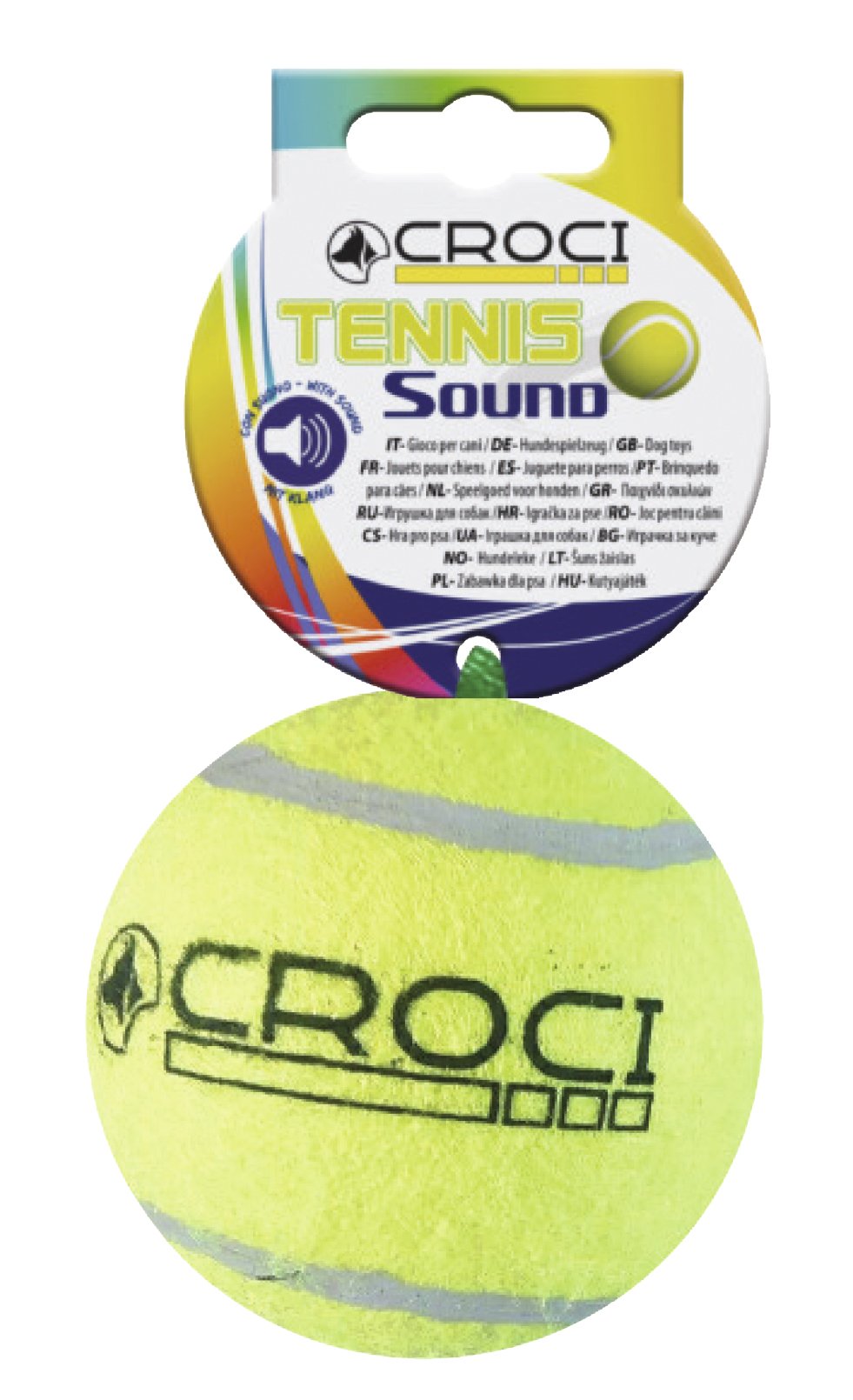 Croci Tennis Ball for Dogs, 10 cm