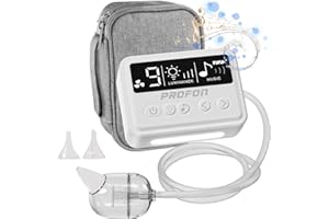 PROFON Nasal Aspirator for Baby Detachable, Safety Grade Baby Nose Sucker Rechargeable, Electric Nose Suction for Baby with 9 Levels Suction, Automatic Baby Nasal Aspirator & BPA Free Nose Sucker for Baby