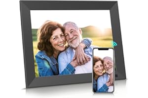 BSIMB 10 Inch 32GB WiFi Digital Picture Frame, Electronic Photo Frame with IPS Touch Screen, Instantly Share Pictures & Videos via App & Email, Auto-Rotate, Wall Mountable, Gift for Mother's Day