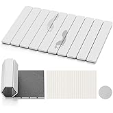 Dayacoco Foldable Stone Bath Mat, 23.2 x 15.3 in Non Slip Diatomaceous Earth Bath Mat, Stone Drying Mat for Bathroom, Kitchen, Easy to Clean (White)