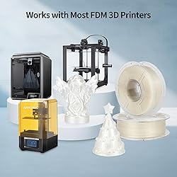 iSANGHU Clear 3D Printer Filament 1.75mm, High