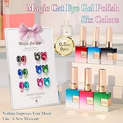 Double Rhythm Cat Eye Gel Nail Polish Set of 6 Same