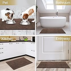 IM HOME Durable Chenille Absorbent Door Mat Indoor