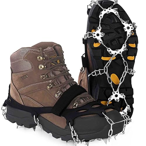 Upgraded Version of Walk Traction Ice Cleat Spikes Crampons,True