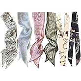 kcctoo 2/6/10Pack Scarf Bags for Women Handbag Scarfs Band Hair Neck Scarves Fashion Gifts