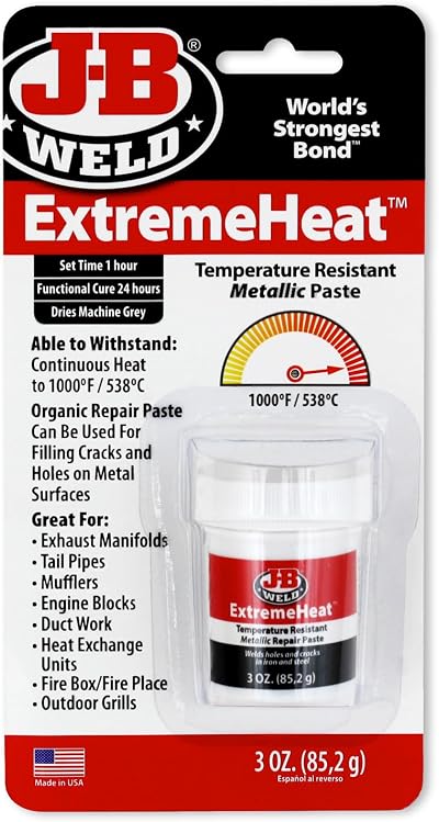 J-B Weld ExtremeHeat High Temperature Paste 3 oz Grey
