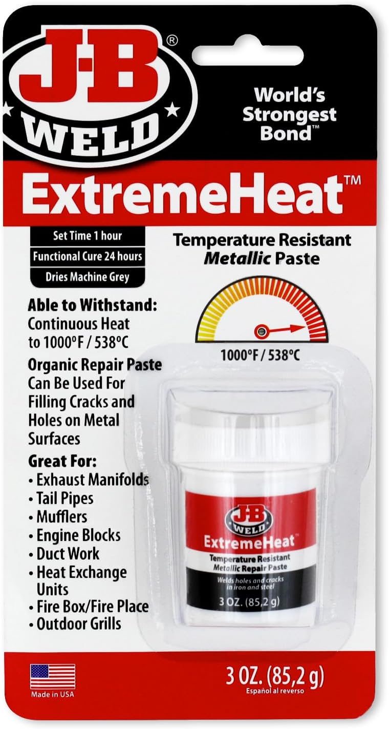 J-B Weld ExtremeHeat High Temperature Paste 3 oz Grey