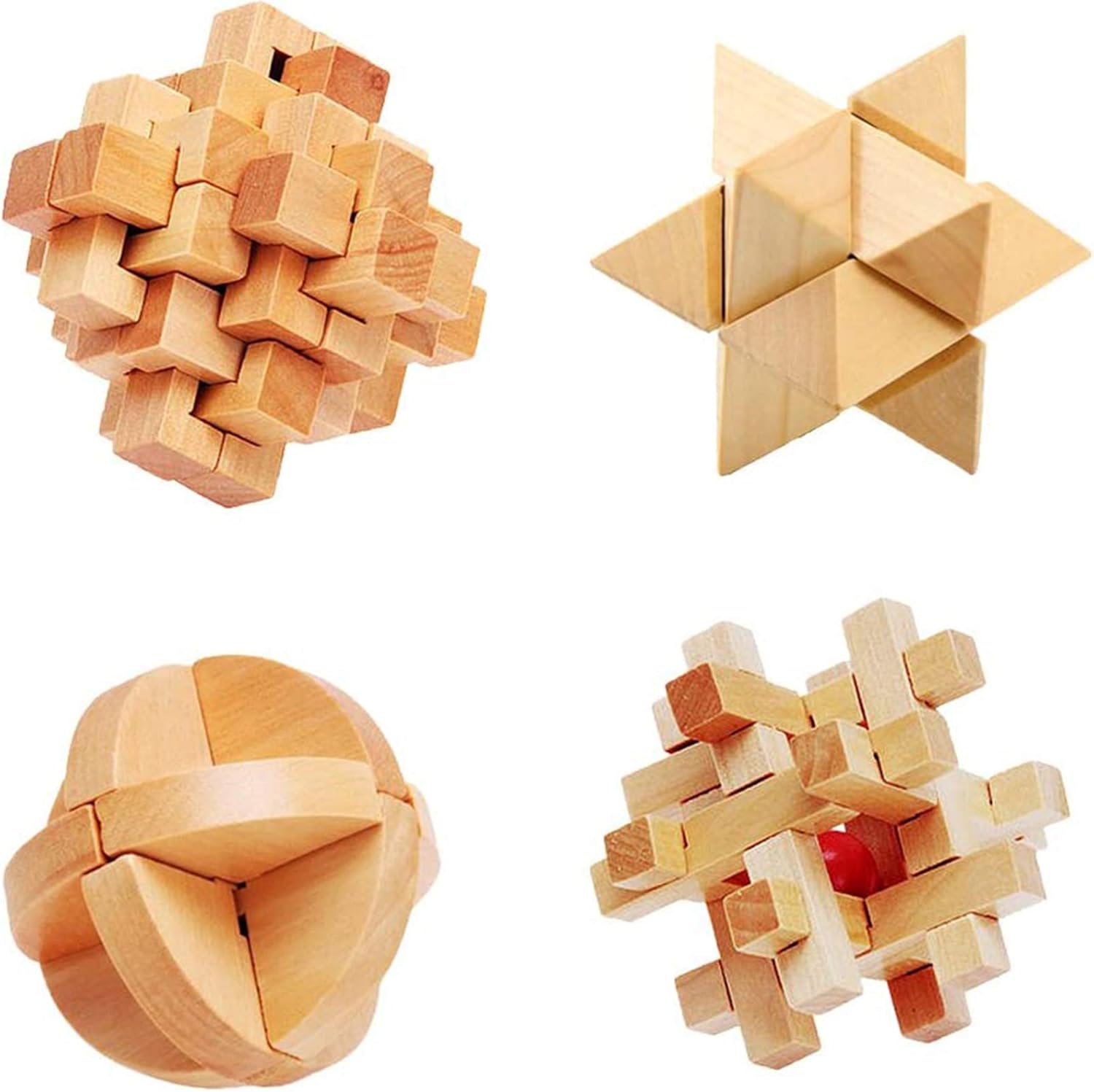 wooden kong ming lock puzzle