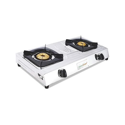Buy Greenchef SuperSlim Stainless steel Manual Gas stove (2 Burner