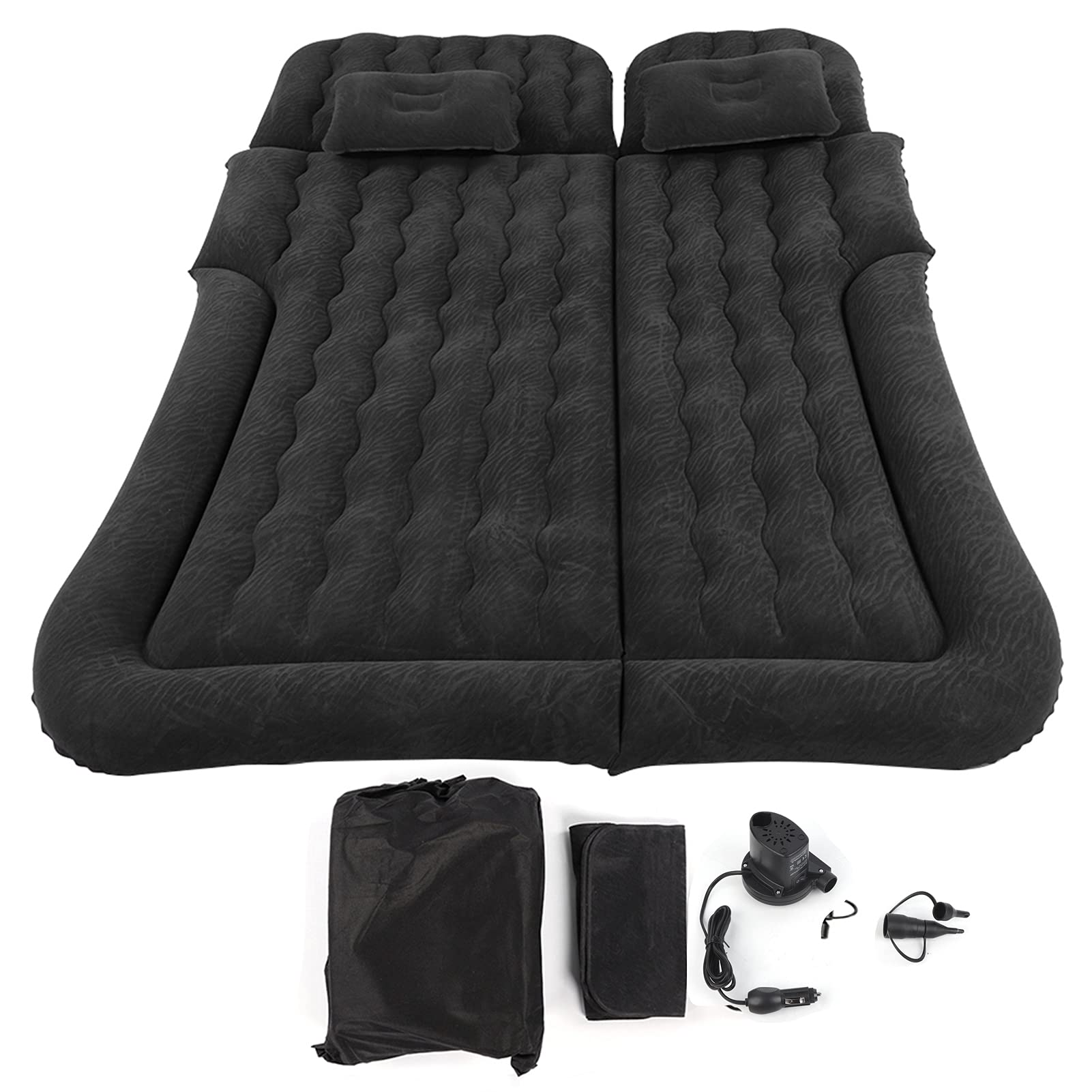 Ejoyous Car SUV Inflatable Mattress Portable Movable Thicker Air Bed, Self Inflatable Air Mattresses(black)