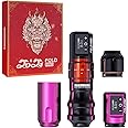 Mast Tattoo Gun Pen Machine, Fold Pro Cordless Year of Dragon Edition Tattoo Machine Gift, Power Motor by Mcore-C3 (Black)