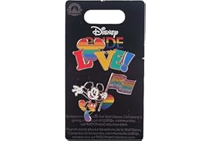 Disney Pin - Rainbow Pride Collection - Mickey Mouse - Icon Love & Flag Pin Set
