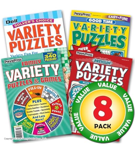 Adult Activity Books Super Set - 8 Books With 400+ Pages Of Mazes, Puzzles & Coloring | For Teens & Seniors