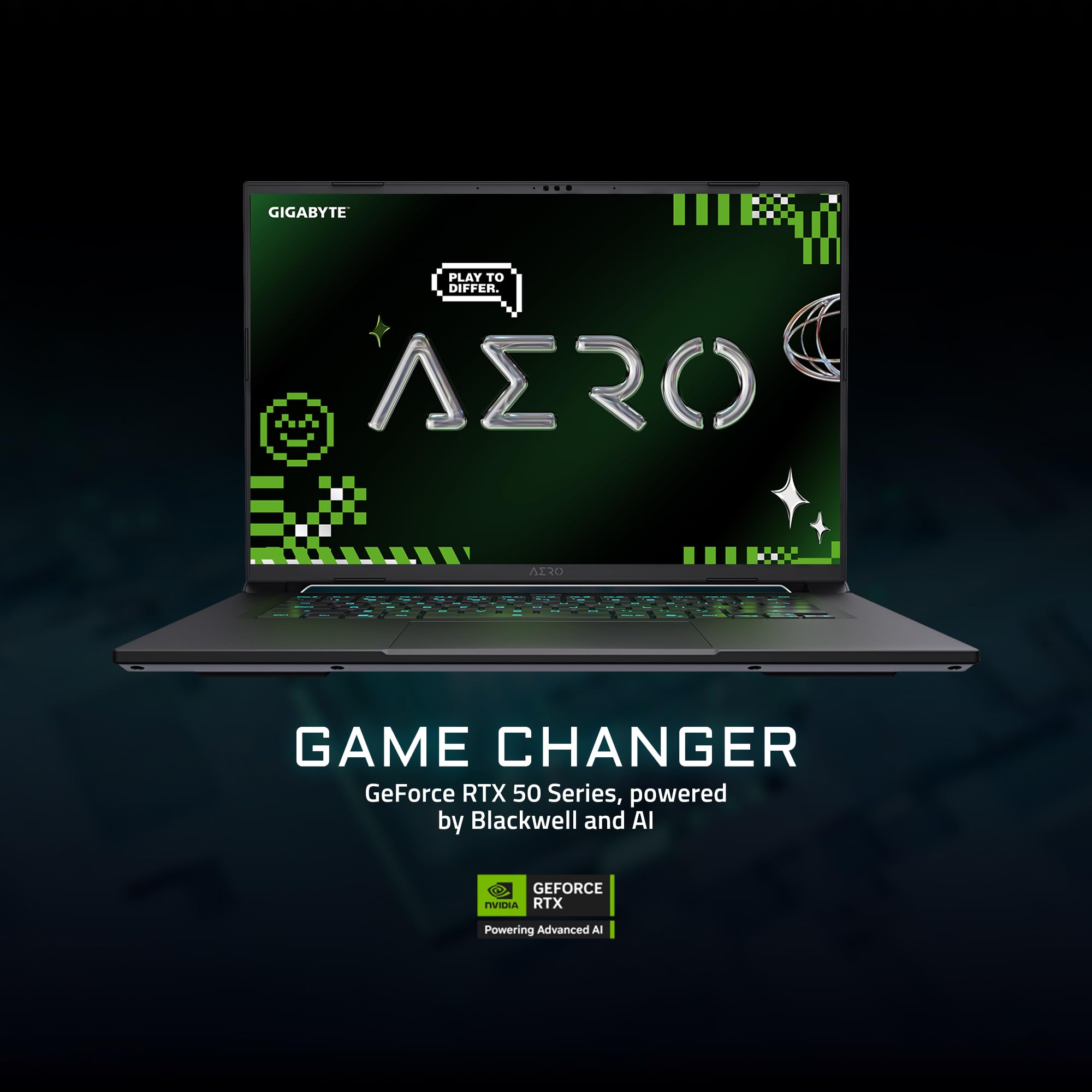 GIGABYTE AERO X16; Copilot+ PC - 165Hz 2560x1600 WQXGA - NVIDIA GeForce RTX 5070 - AMD Ryzen AI 9 HX 370-1TB SSD with 32GB DDR5 RAM - Windows 11 Home - Space Gray (GIGABYTE AERO X16 2WHA3USC64AH)