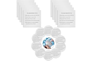 UMBWORLD 20 Pack TPU Pool Repair Patch Kit, Self-Adhesive Waterproof Repair Patches for Air Mattress, Swimming Pool, Bounce House, Tent, Canvas, Canopy, Pool Floats, Tubes Air Bed and Inflatable