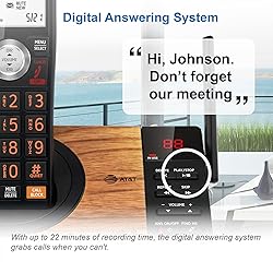 AT&T CL82267 DECT 6.0 2-Handset Cordless Phone for
