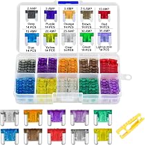 MuHize Low Profile Mini Fuse Kit - 140-Piece Assortment (2A To 35A) With Fuse Puller Tool For Cars, Trucks - View #6