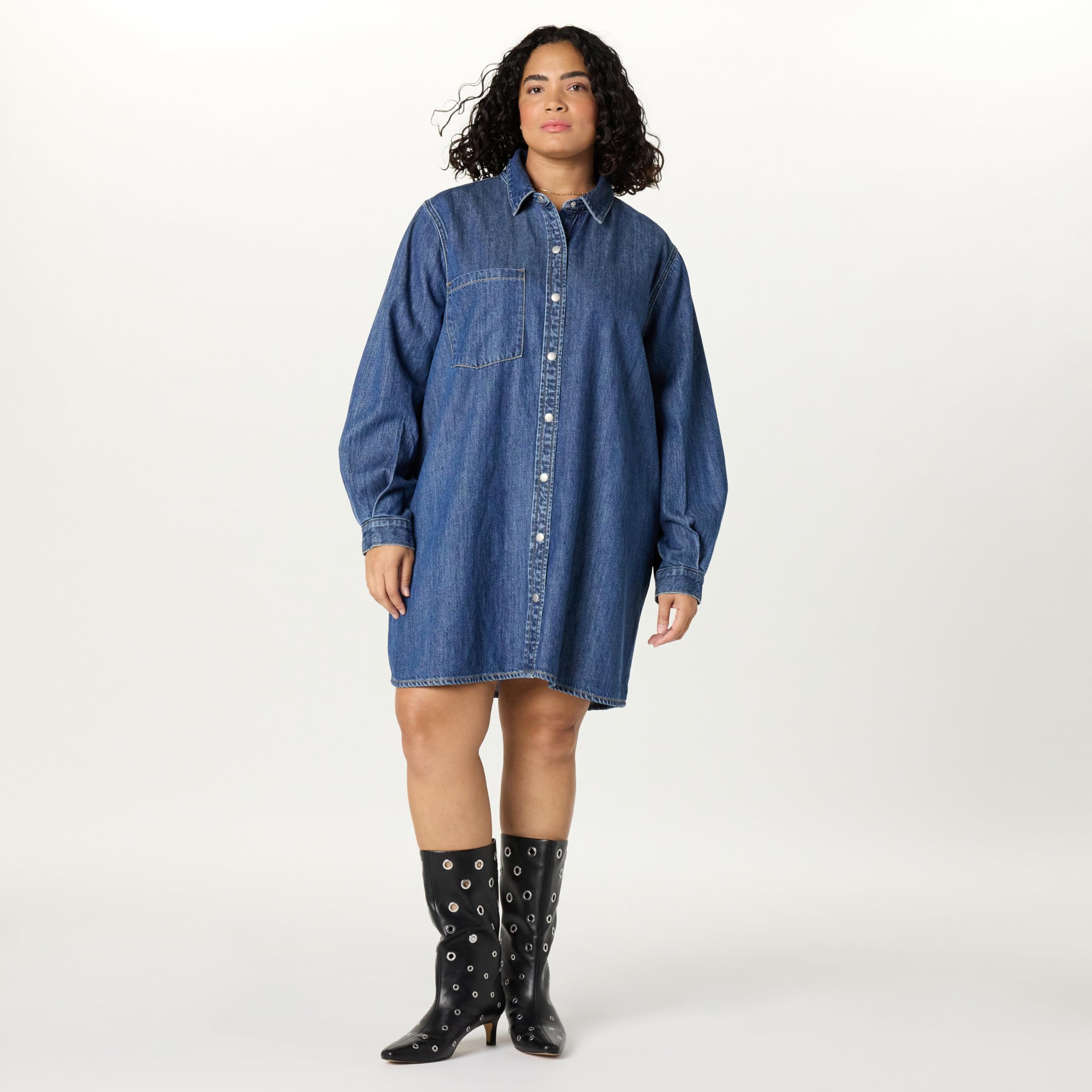The Drop Women's Katerina Denim Shirtdress