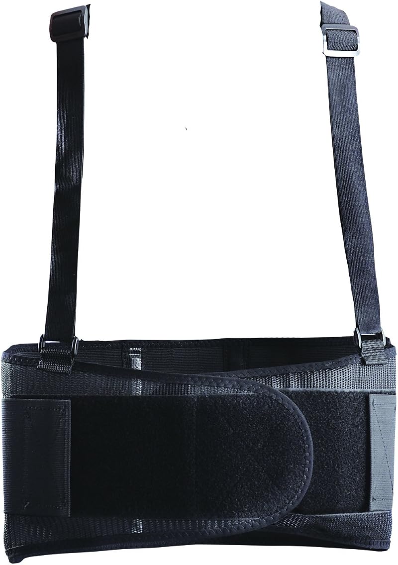 Occunomix Mustang Black Back Support with Suspenders - Workplace Safety