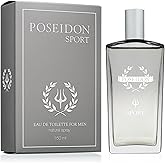 Instituto Español Poseidon Sport Eau de Toilette for Men, Fresh and Dynamic Fragrance, 150 ml / 5.1 fl oz Spray Bottle, Made in Spain