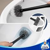 MR.SIGA Toilet Bowl Brush and Holder Premium Solid Handle Black 1 Pack view 5