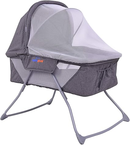 Goplus Berceau Bebe Pliable Lit Bebe Avec Moustiquaire Berceau De Voyage Livre Avec Un Sac 85x52x61cm Gris Rose Gris Amazon Fr Bebes Puericulture
