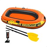 Intex Explorer Pro Inflatable Boat Two Person with Paddles and Pump 196 x 102 x