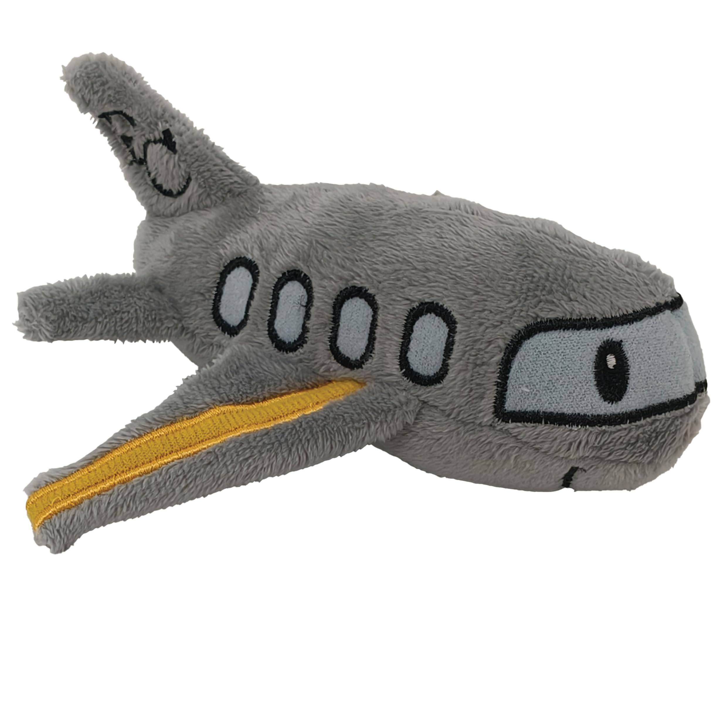 The Puppet Company Plane Finger Puppet in Grey - Commute Plush Toy for Storytelling, Role Play and Travel - Cute Air Vechile Collectable for Children and Adults - 12cm