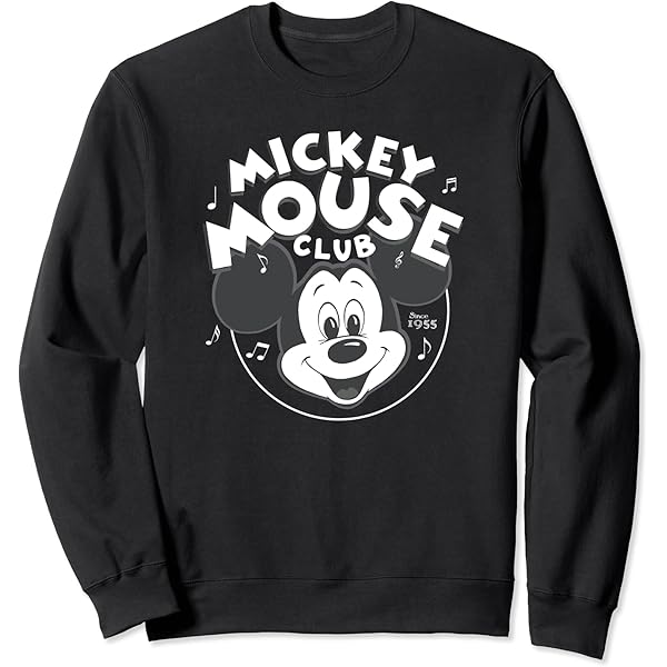 トップス Mickey Design Sweat Amazon.com: Disney Mickey Mouse Large White Outline Winking