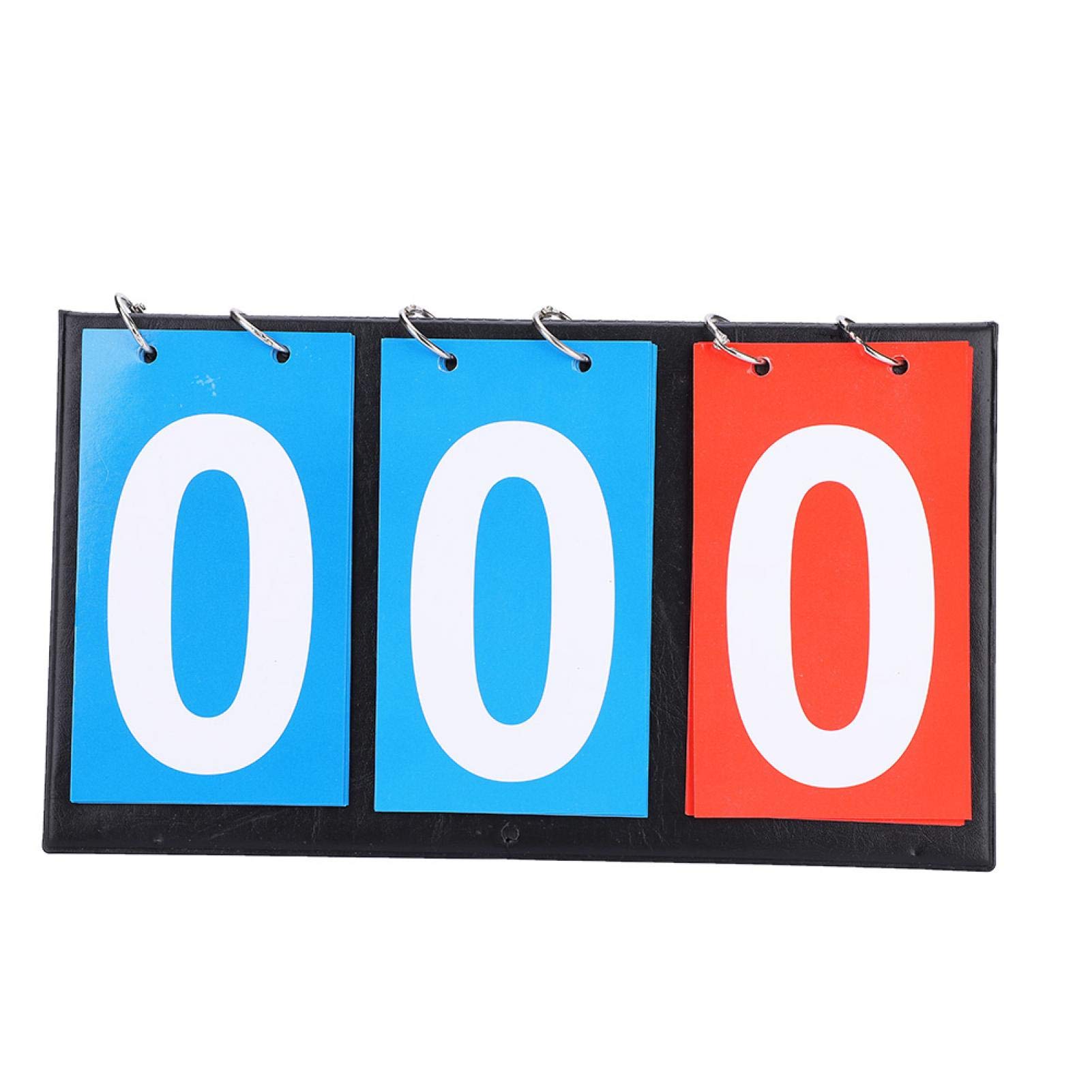 Keen so 2/3/4 Digit Portable Flip Number Scoreboard Sports Scoreboard Score Counter For Table Tennis Basketball(3 Digit-Red+Blue)