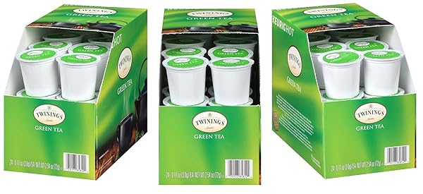 GREEN TEA SINGLE SERVE KEURIG K-CUPS, CAFFEINATED, SMOOTH FLAVOR, ENTICING AROMA, 72 COUNT