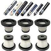 6 pack Hepa Filter Replacement Compatible with Upbooz VC012, AUXITO VC030, OXILAM VC030,VINBYEE, DEDC Car Vacuum, Washable Hepa Filters Works with Upbooz Handheld Vacuum.